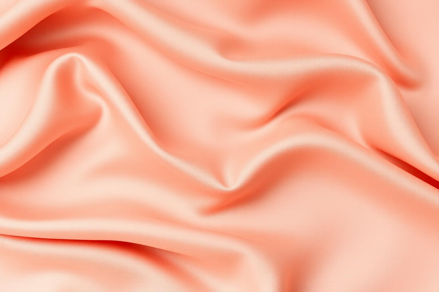 Fließender Seidenstoff in Beige- und Rosétönen